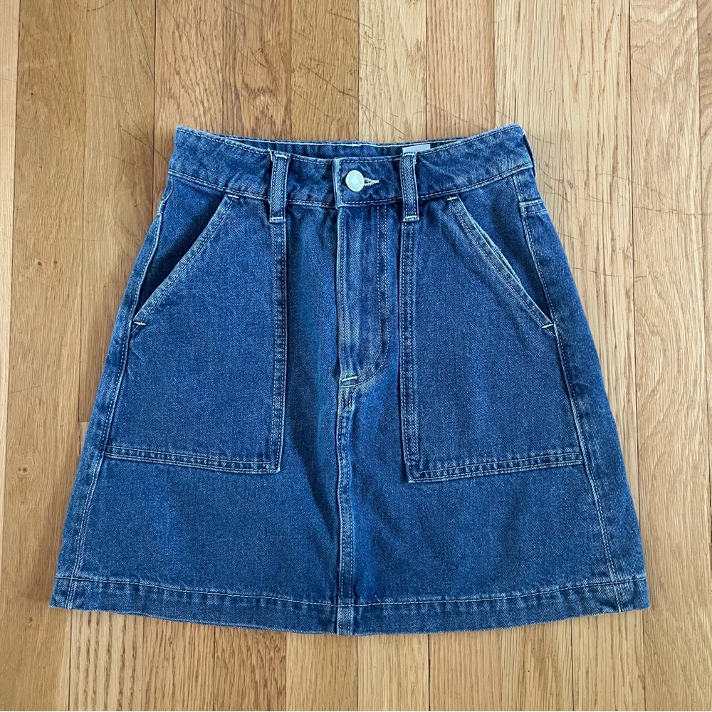 H&M Denim Skirt Size-0
